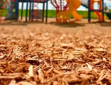 Town Parks Mulch Replacement Underway